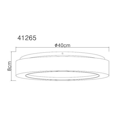 Globo - LED Laevalgusti LED/24W/230V d. 40 cm 3000K valge