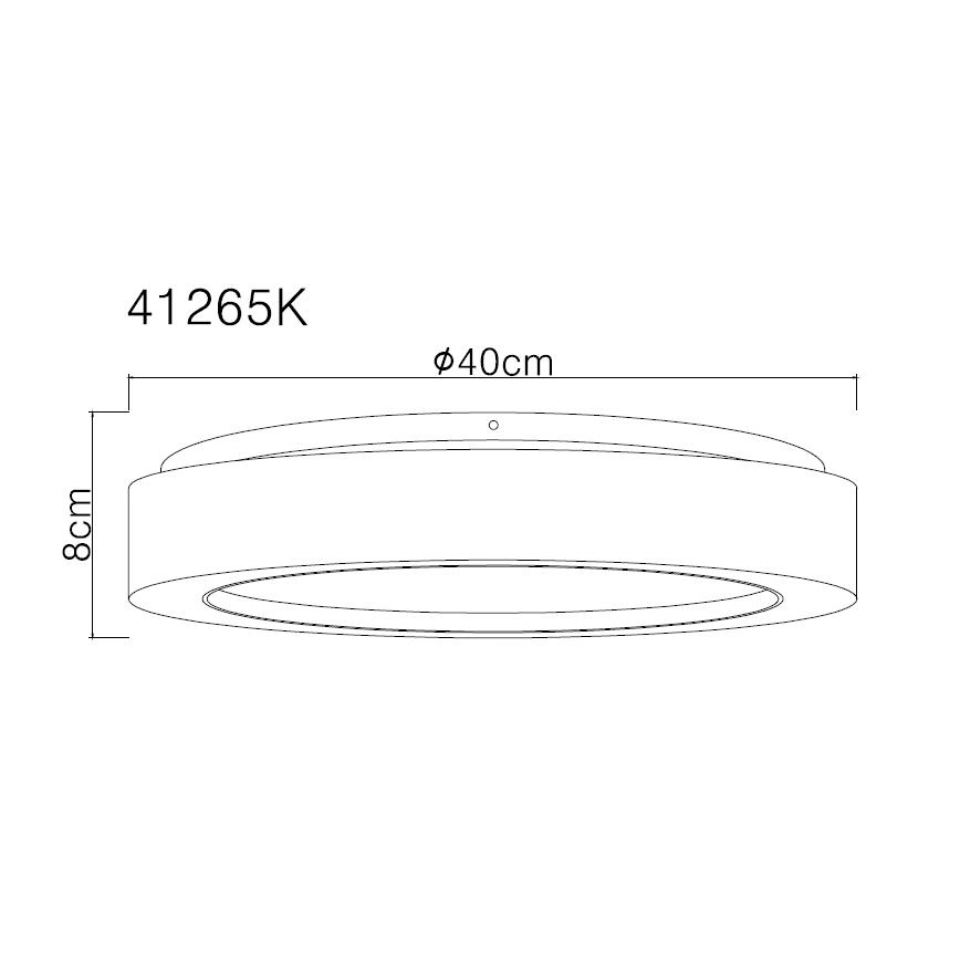 Globo - LED Laevalgusti LED/24W/230V d. 40 cm 4000K valge