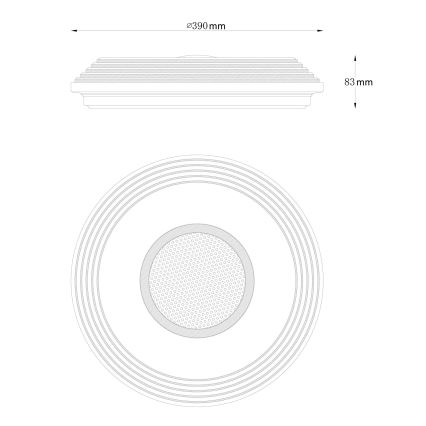 Globo - LED Hämardatav laevalgusti LED/24W/230V 2700-6500K + kaugjuhtimispult