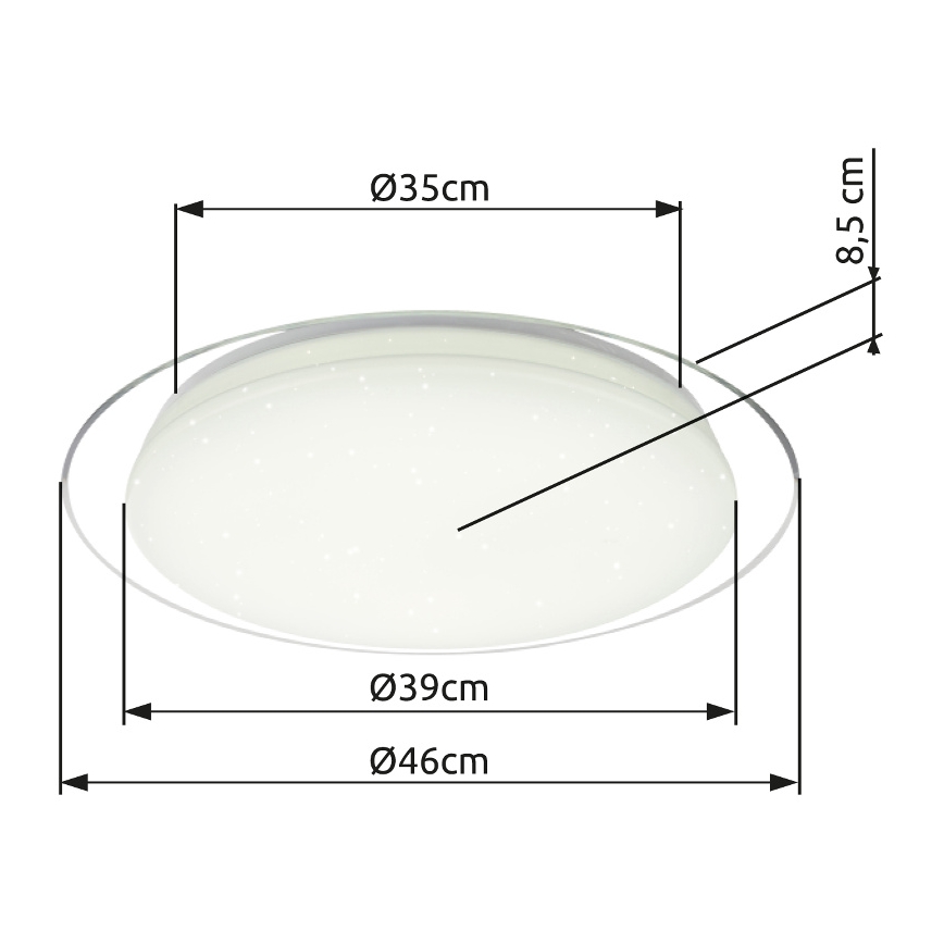 Globo - LED Hämardatav laevalgusti LED/30W/230V 3000-6500K + kaugjuhtimispult