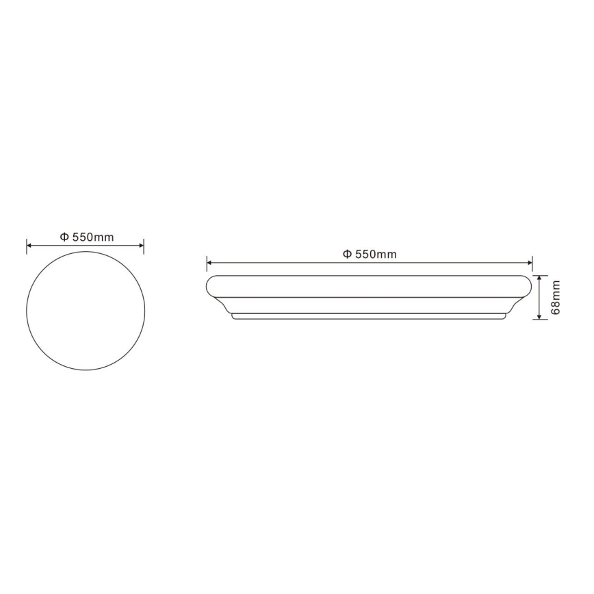 Globo - LED Laevalgusti koos puldiga LED/60W/230V
