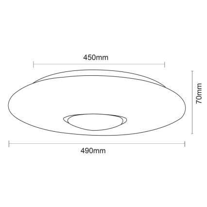 Globo - RGBW Hämardatav laevalgusti LED/40W/230V 3000-6500K + kaugjuhtimispult