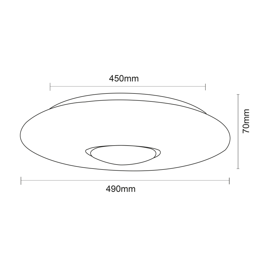 Globo - RGBW Hämardatav laevalgusti LED/40W/230V 3000-6500K + kaugjuhtimispult
