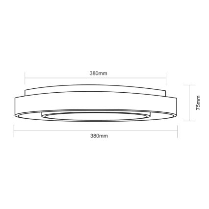 Globo - RGBW Hämardatav laevalgusti LED/18W/230V 2700-6500K + kaugjuhtimispult