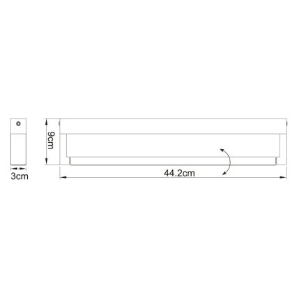 Globo - LED Vannitoa seinavalgusti LED/12W/230V IP44