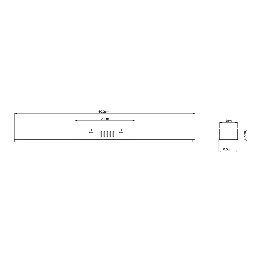 Globo - LED Vannitoa laevalgusti LED/12W/230V IP44