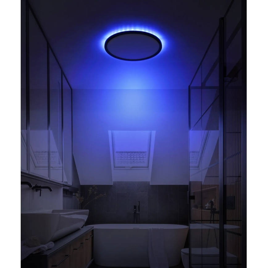 Globo - LED RGB Hämardatav laevalgusti vannituppa LED/18W/230V 3000-6000K + kaugjuhtimispult IP44 must