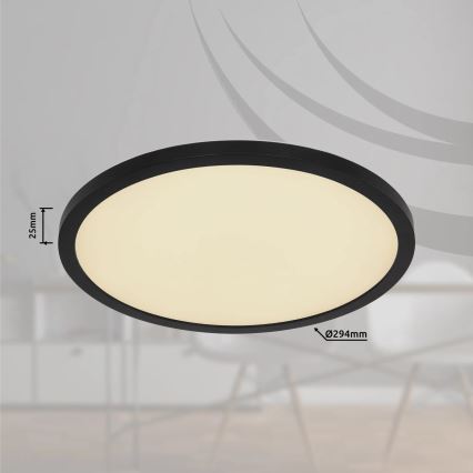 Globo - LED RGB Hämardatav laevalgusti vannituppa LED/18W/230V 3000-6000K + kaugjuhtimispult IP44 must