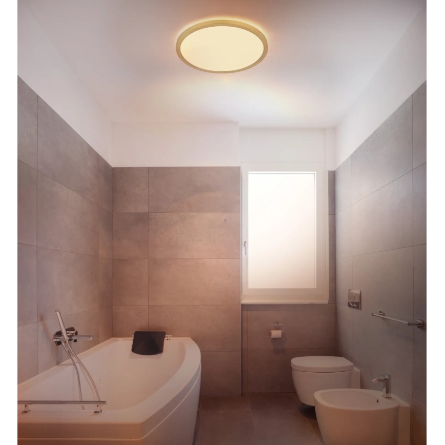 Globo - LED Hämardatav laevalgusti vannituppa LED/18W/230V 3000K IP44 d. 29,4 cm messing