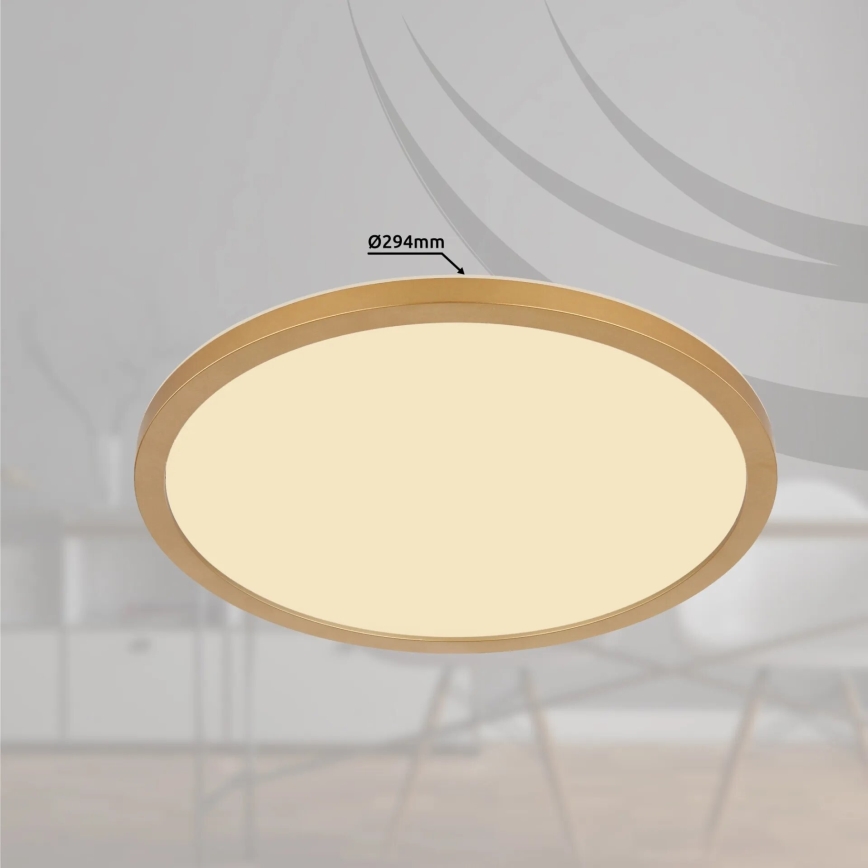 Globo - LED Hämardatav laevalgusti vannituppa LED/18W/230V 3000K IP44 d. 29,4 cm messing