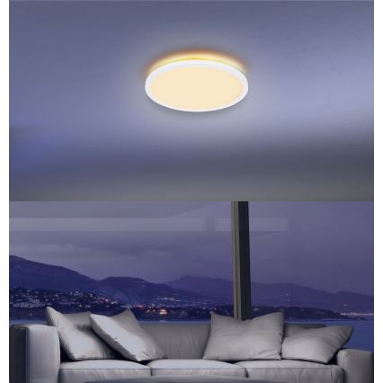 Globo - LED Hämardatav laevalgusti vannituppa LED/18W/230V d. 29,4 cm IP44 valge