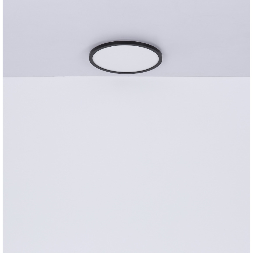 Globo - LED Hämardatav laevalgusti vannituppa LED/24W/230V d. 42 cm IP44 must