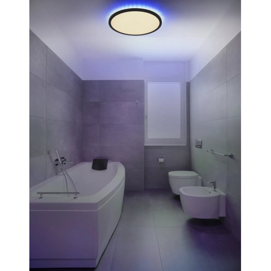 Globo - LED RGB Hämardatav laevalgusti vannituppa LED/21W/230V 3000-6000K + kaugjuhtimispult IP44 must