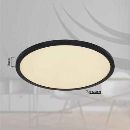 Globo - LED RGB Hämardatav laevalgusti vannituppa LED/21W/230V 3000-6000K + kaugjuhtimispult IP44 must