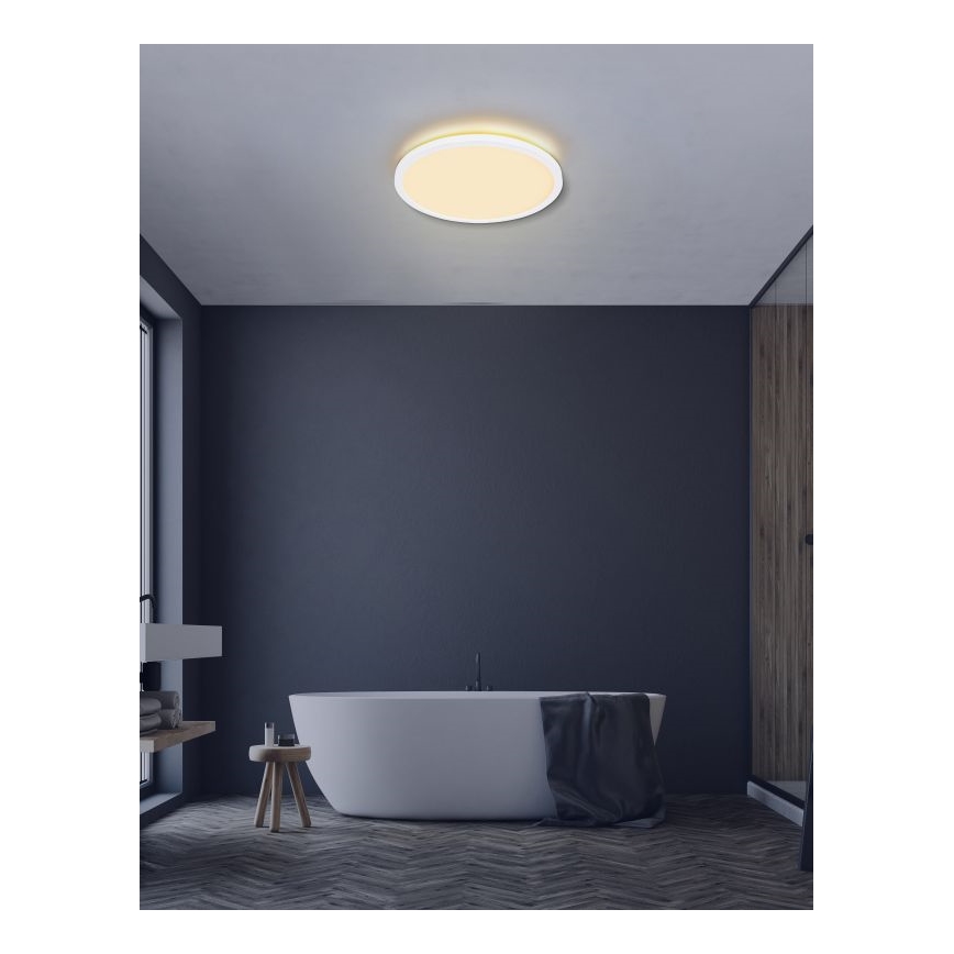 Globo - LED Hämardatav laevalgusti vannituppa LED/24W/230V d. 42 cm IP44 valge