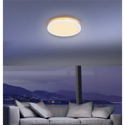 Globo - LED Hämardatav laevalgusti vannituppa LED/24W/230V d. 42 cm IP44 valge