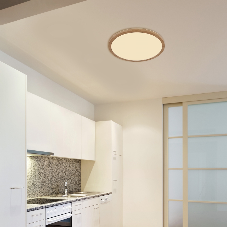 Globo - LED Hämardatav laevalgusti vannituppa LED/24W/230V d. 42 cm IP44 pruun