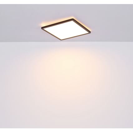 Globo - LED Hämardatav laevalgusti vannituppa LED/18W/230V 29,4x29,4 cm IP44 must