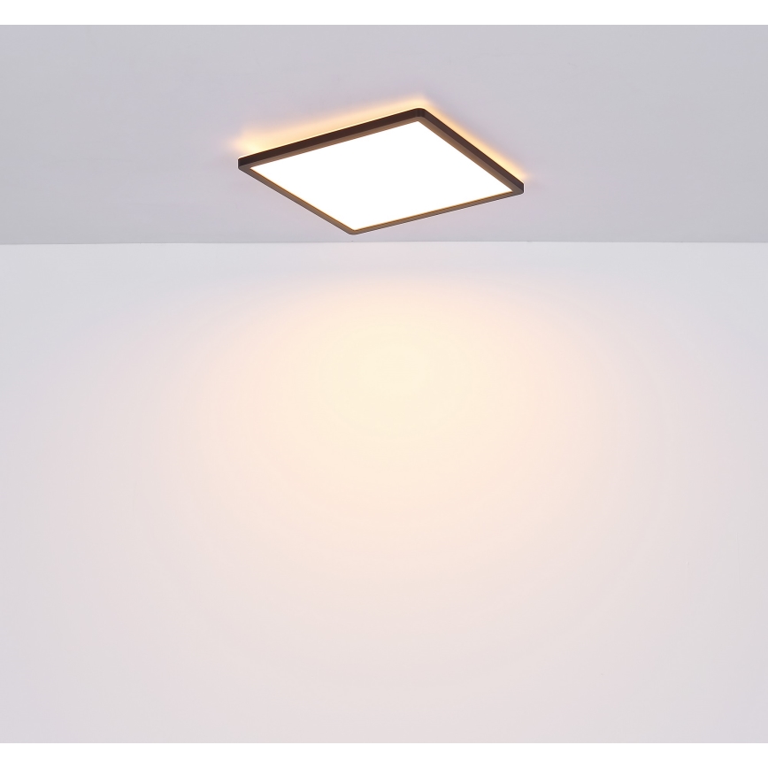 Globo - LED Hämardatav laevalgusti vannituppa LED/18W/230V 29,4x29,4 cm IP44 must