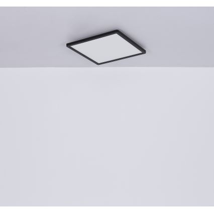 Globo - LED Hämardatav laevalgusti vannituppa LED/18W/230V 29,4x29,4 cm IP44 must