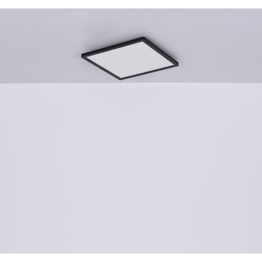 Globo - LED Hämardatav laevalgusti vannituppa LED/18W/230V 29,4x29,4 cm IP44 must