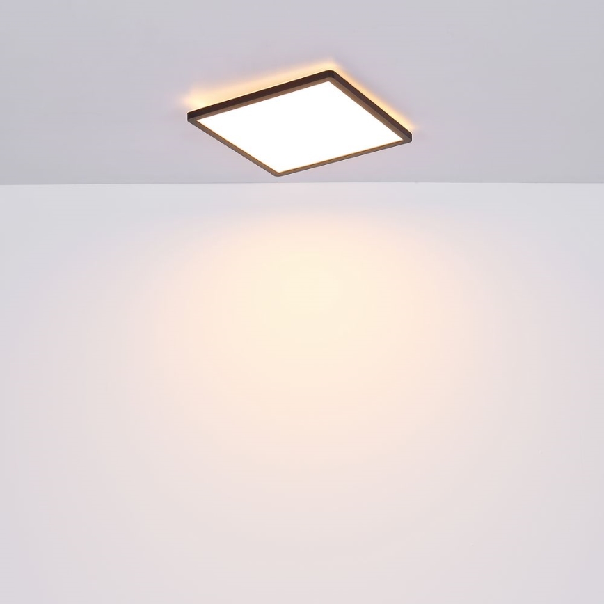 Globo - LED Hämardatav laevalgusti vannituppa LED/24W/230V 42x42 cm IP44 must