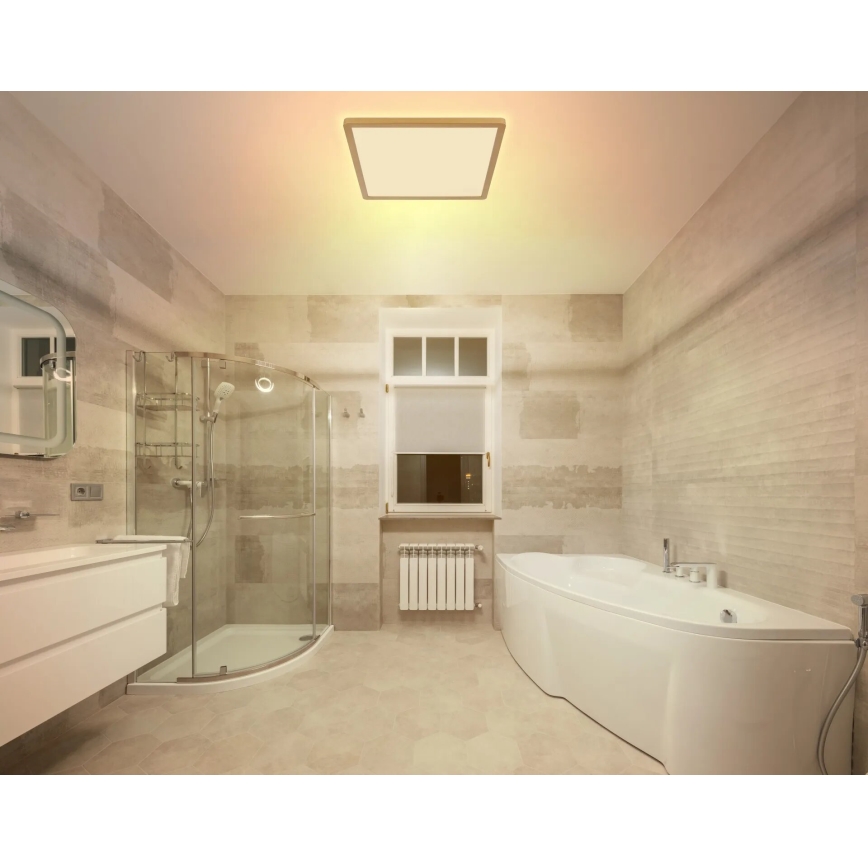 Globo - LED Hämardatav laevalgusti vannituppa LED/24W/230V 3000K IP44 42x42 cm messing