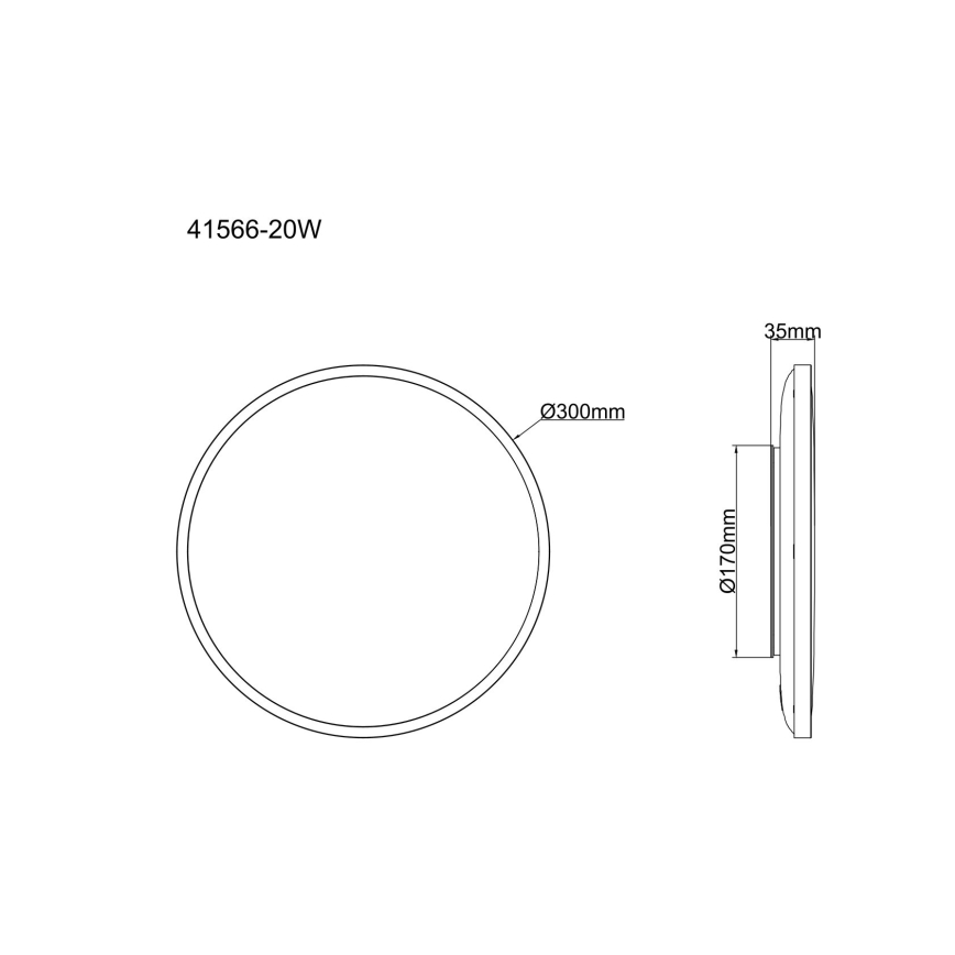 Globo - LED laelamp LED/20W/230V 4000K läbimõõt 30 cm valge