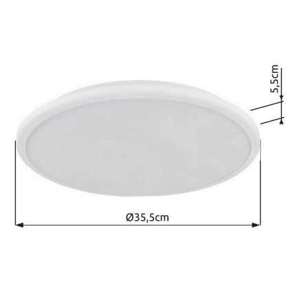 Globo - LED Laevalgusti LED/18W/230V 3000K d. 35 cm valge