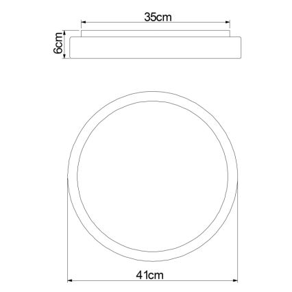 Globo - LED Hämardatav laevalgusti LED/18W/230V 2700-6500K + kaugjuhtimispult