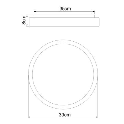 Globo - LED Hämardatav laevalgusti LED/18W/230V + kaugjuhtimispult