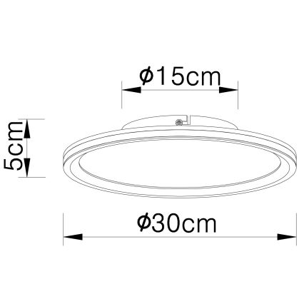 Globo - LED Laevalgusti LED/30W/230V d. 30 cm