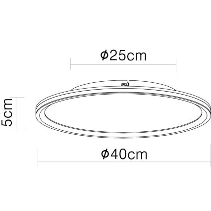 Globo - LED Laevalgusti LED/39W/230V d. 40 cm