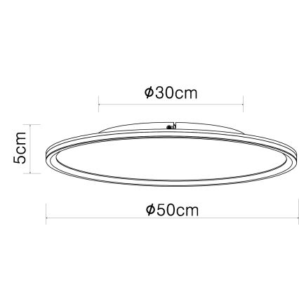 Globo - LED Laevalgusti LED/58W/230V d. 50 cm