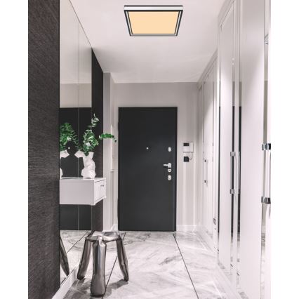 Globo - LED Laevalgusti LED/12W/230V 30x30 cm must/valge