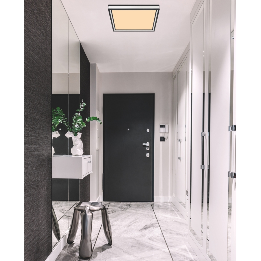 Globo - LED Laevalgusti LED/12W/230V 30x30 cm must/valge