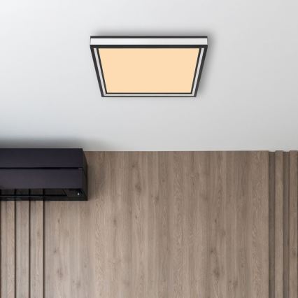Globo - LED Laevalgusti LED/12W/230V 30x30 cm must/valge
