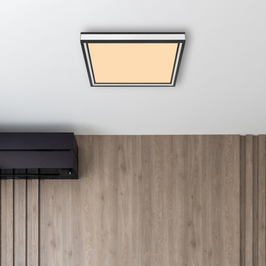 Globo - LED Laevalgusti LED/12W/230V 30x30 cm must/valge