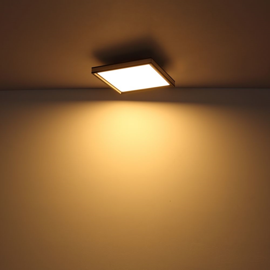 Globo - LED Laevalgusti LED/12W/230V 30x30 cm must/valge