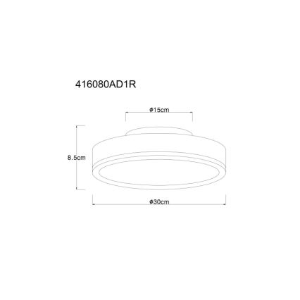Globo - LED Laevalgusti LED/12W/230V 3000K d. 30 cm