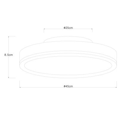 Globo - LED-hämardatav laevalgusti LED/24W/230V 2700-6500K Ø 45 cm