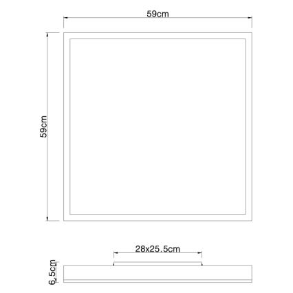 Globo - LED Laevalgusti LED/36W/230V