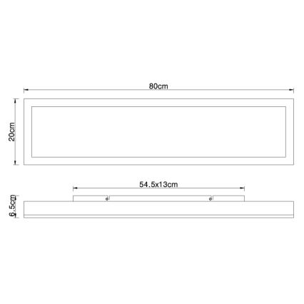 Globo - LED Laevalgusti LED/24W/230V