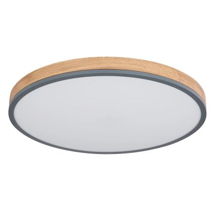 Globo - LED Hämardatav laevalgusti LED/40W/230V 2700-6500K d. 60 cm + kaugjuhtimispult pruun/hall