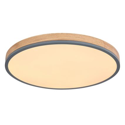 Globo - LED Hämardatav laevalgusti LED/40W/230V 2700-6500K d. 60 cm + kaugjuhtimispult pruun/hall