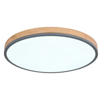 Globo - LED Hämardatav laevalgusti LED/40W/230V 2700-6500K d. 60 cm + kaugjuhtimispult pruun/hall