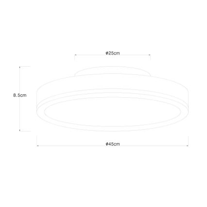 Globo - LED Laevalgusti LED/24W/230V d. 45 cm pruun