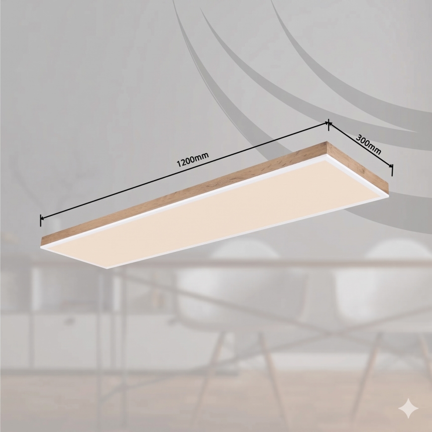 Globo - LED hämardatav laevalgusti LED/36W/230V 2700-6500K pruun/valge + kaugjuhtimispult