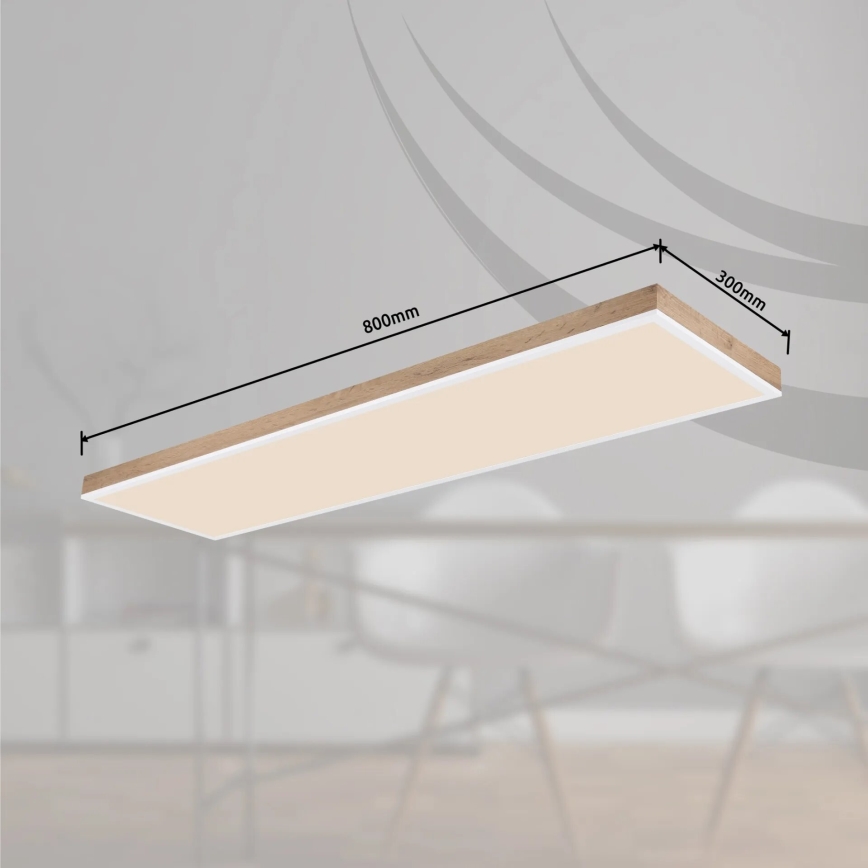 Globo - LED Hämardatav laevalgusti LED/36W/230V 2700-6500K + kaugjuhtimispult pruun/valge