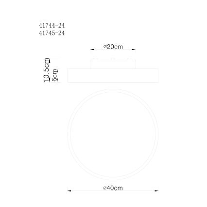 Globo - LED Hämardatav laevalgusti LED/24W/230V 3000-6000K + pult